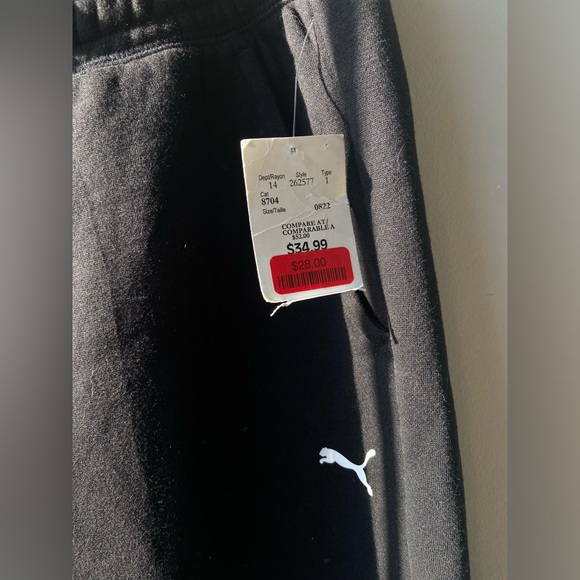 Puma black sweatpants NWT - Picture 5 of 5